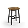 Amisco Miranda 26 in. Danish Cord Black Metal Counter Stool  44536-26WE/1B25NA - The Home Depot