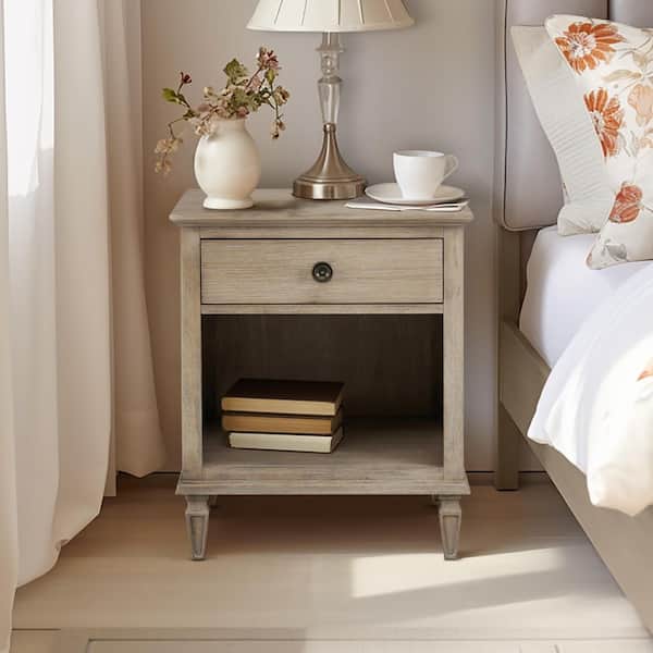Victoria Light Natural 1 Drawer Nightstand