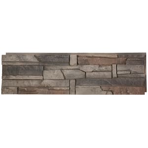 42 in. W x 12 in. L Kenai Faux Stone Panel Siding