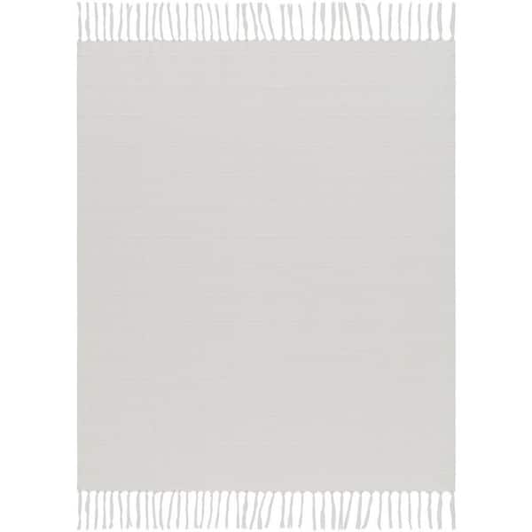 Livabliss Becki Owens Polo Cream Cotton Acrylic Polyester Throw Blanket