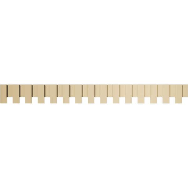Ekena Millwork 1 in. D x 9 in. W x 90 in. L Primed Polyurethane Panel Moulding