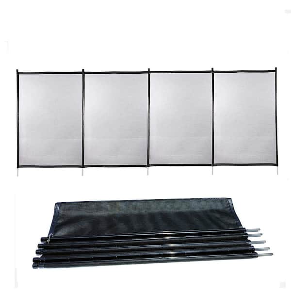 Tunearary 12 ft. x 4 ft. Pool Fence In-Ground Pools Kit Pool Safety Fence