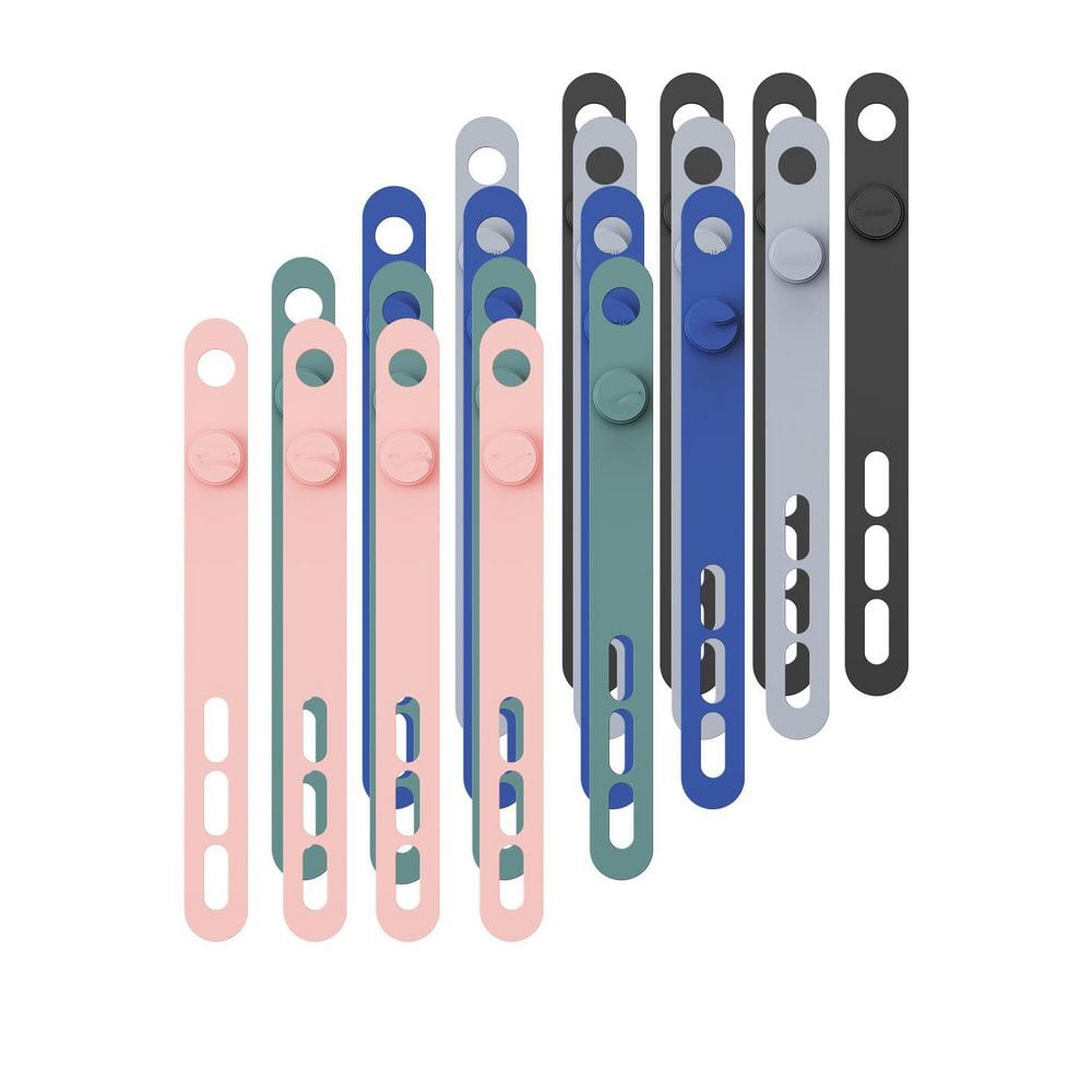 Silicone Cable Organizer 20 Pack Reusable Cord Ties with Widened High Elasticity Eco-Friendly Materials 5 Colors price history on PriceWatchPro