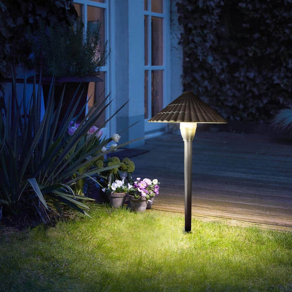Bronze Aluminum LED Pathway Light Kit, 4 Pack