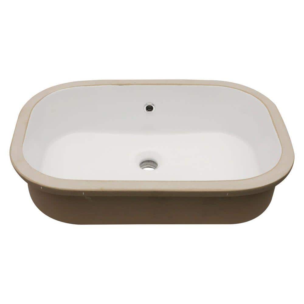 yu＊M Logmey 21 in. Undermount Rectangular Corner Porcelain Ceramic