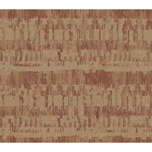 Ibiza Metallic Gold, Maroon, and Taupe Faux Paper Strippable Roll (Covers 56.05 sq. ft.)