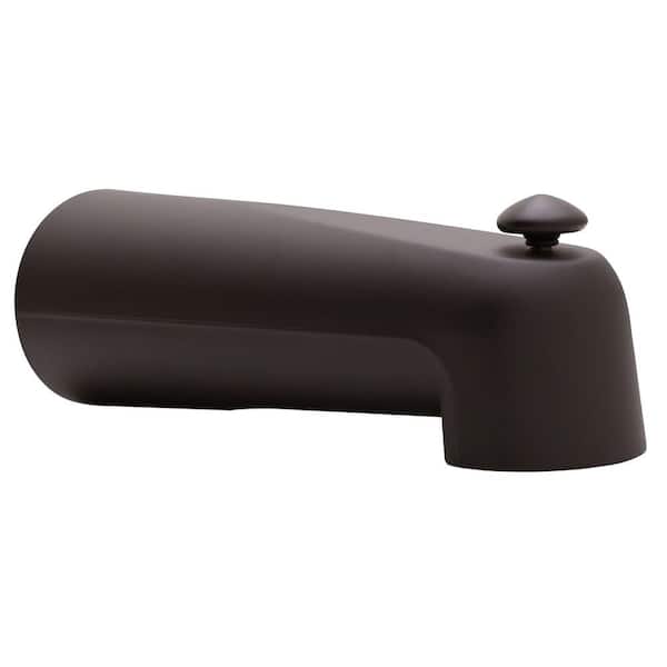7 in. Extended Reach Wall Mount Tub Spout with Diverter, Oil Rubbed Bronze