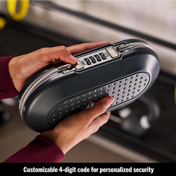 Portable Safe, Resettable Combination, Black