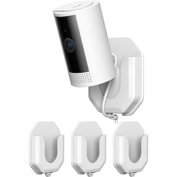 Adrinfly 3 Pack No Drill No Screws Camera Adhesive Wall Mount Bracket for Indoor and Outdoor Cameras