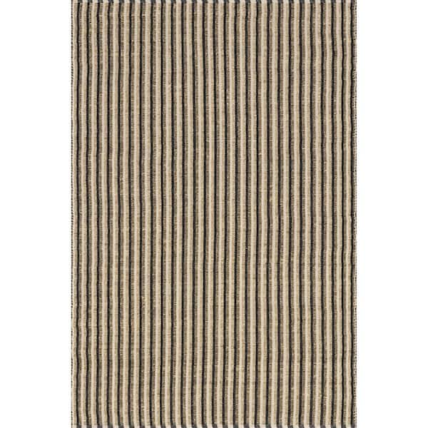 nuLOOM Tove Ivory 9 ft. x 12 ft. Striped Seagrass and Cotton Area Rug