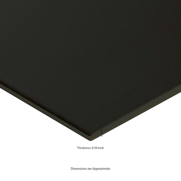 山のU asa of hexa（天板）mat black MSI Glassel Nero Hexagon Matte Porcelain Tile 9 in. x 10 in