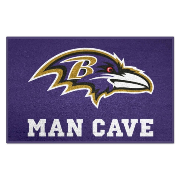 NFL Baltimore Ravens Purple Man Cave 2 ft. x 3 ft. Area Rug
