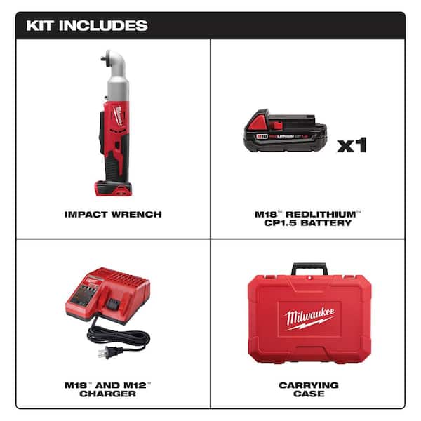 Milwaukee M18 18V Lithium-Ion Cordless 3/8 in. 2-Speed Right Angle