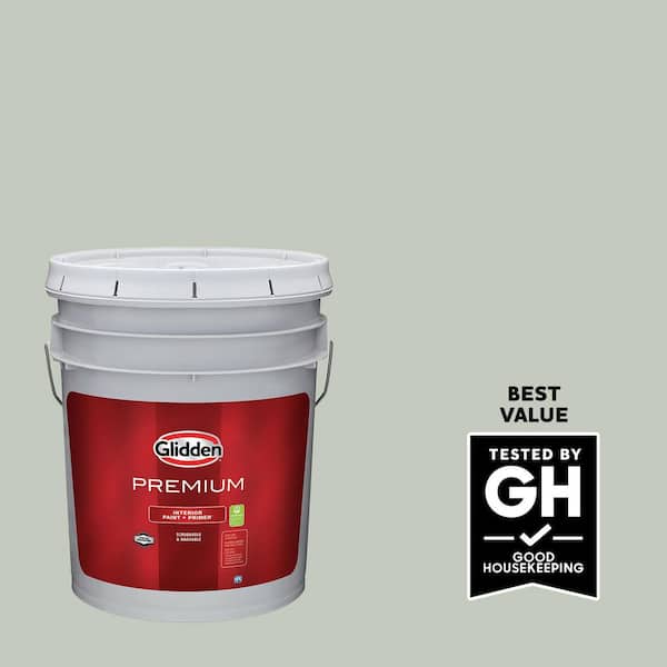Glidden Premium 5 gal. PPG1128-3 Life Lesson Flat Interior Latex Paint