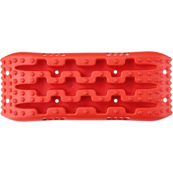 10 TON Traction Boards with PP Material, Recovery Boards for Off-road Vehicles/Cars/Pickups/SUVs/RVs, Short, Red
