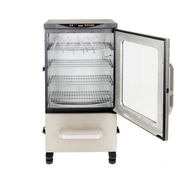 Dyna-Glo 40 in. Two Door Digital Electric Smoker in Stainless Steel with  Premium Vertical Smoker Cover DGU951SDE-DC - The Home Depot