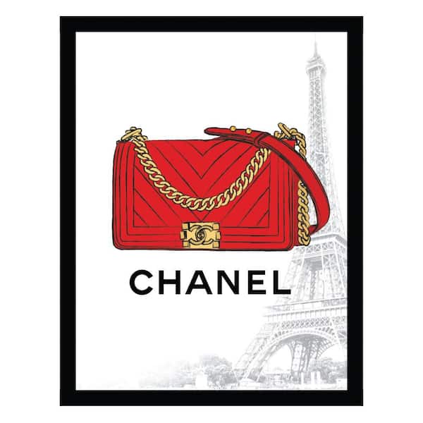 VENICE BEACH Collections Fashion Designer Glam Purse Bag Fairchild Paris 1-Piece Framed Graphic Print Abstract Poster Art Print 18 in. x 14 in.