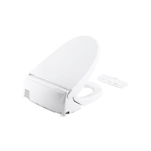 Novita Electric Bidet Seat for Round Toilets with Remote Control in White