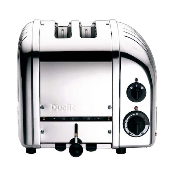 Dualit New Gen 2-Slice Chrome Wide Slot Toaster with Crumb Tray