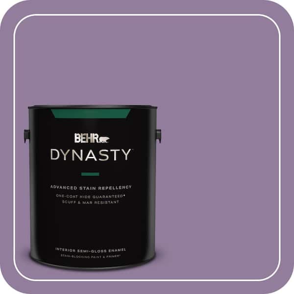 BEHR DYNASTY 1 gal. #660D-5 Wildflower Semi-Gloss Enamel Interior Stain-Blocking Paint & Primer