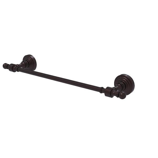 Allied Brass Retro Wave Collection 30 in. Wall Mounted Single Towel Bar in Antique Bronze