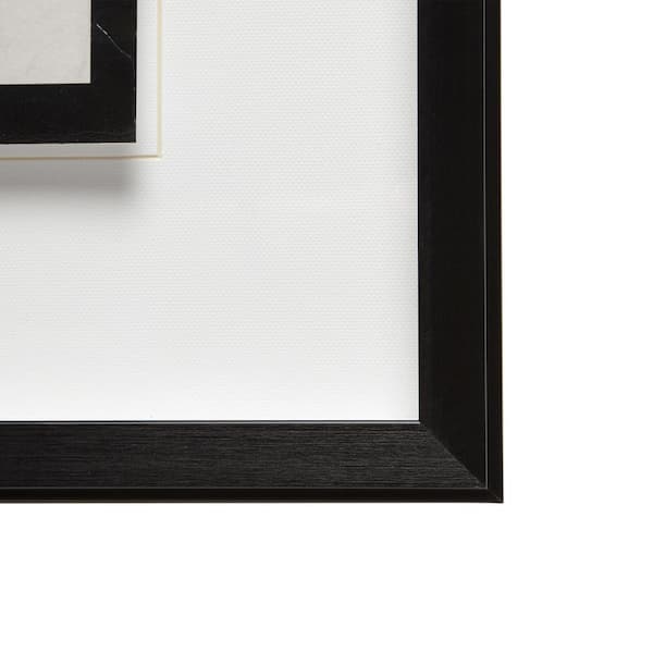 Toronto Rectangle Picture Frame - Black Silver