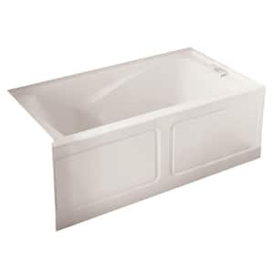 EverClean 60 in. x 32 in. Soaking Bathtub with Right Hand Drain in White