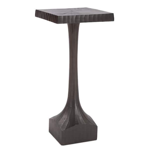 Marley Forrest 20 in. Graphite Chiseled Cast Aluminum Martini Table