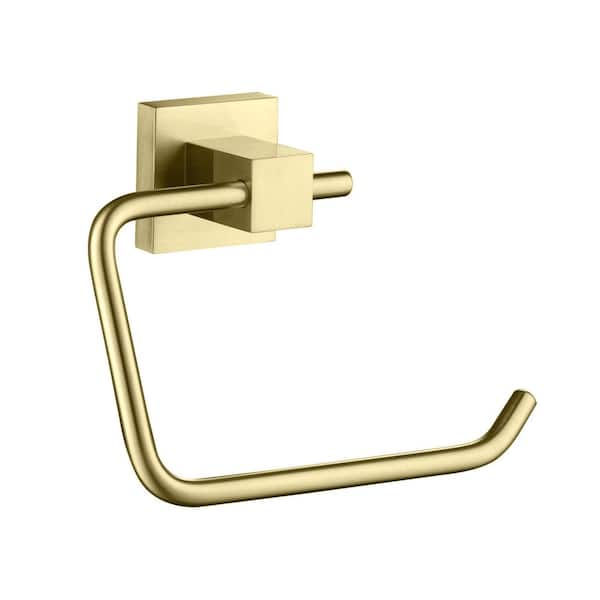 Bathroom Accessories Wall Mounted Toilet Paper Holder in Brushed Gold