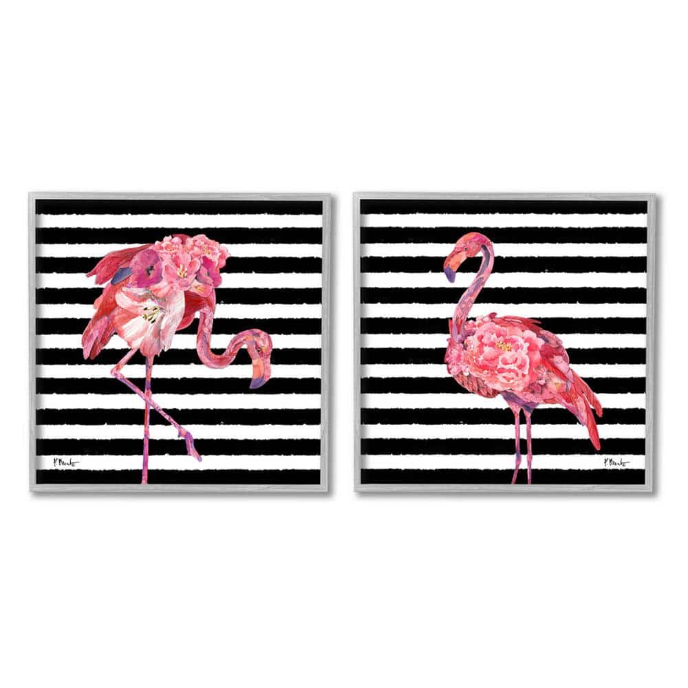 Pink flamingos VIII print by Lisa Audit