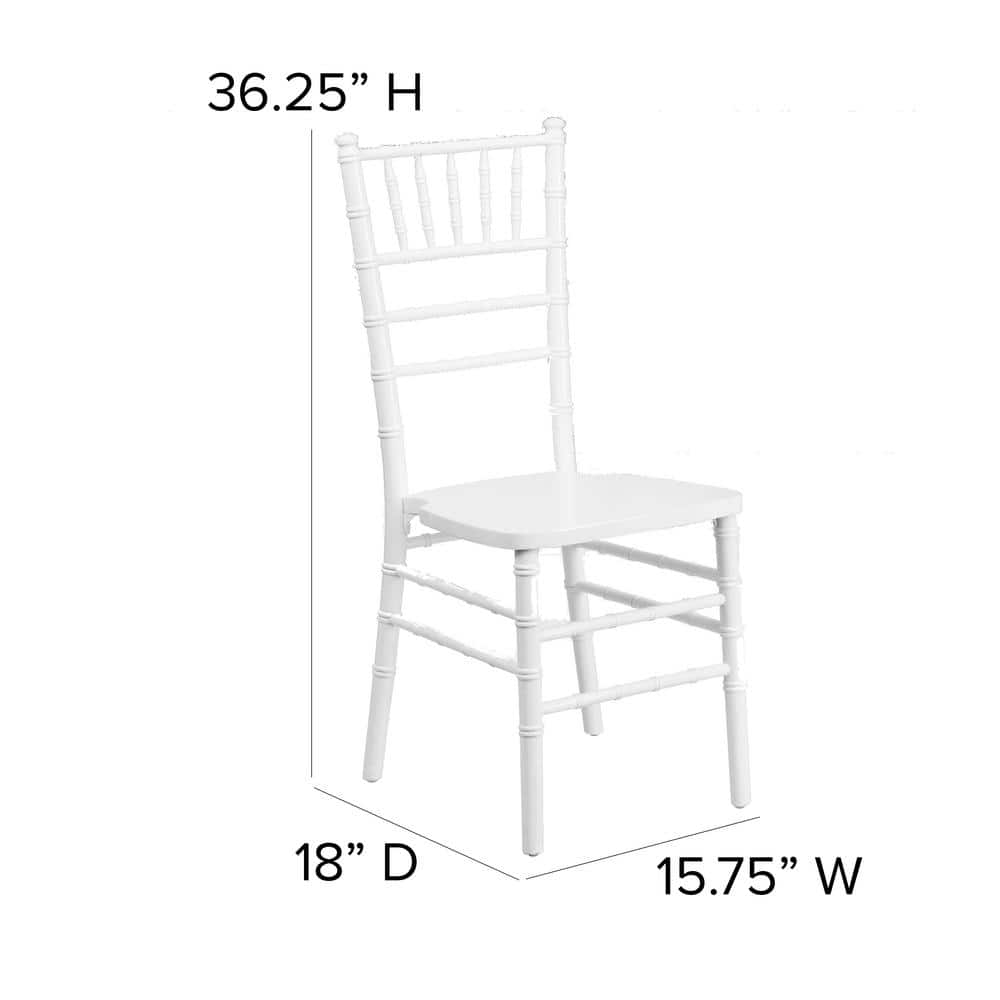 Elegant White Wood Chiavari Banquet Chair