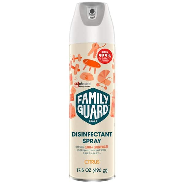FAMILYGUARD 17.5 oz. Citrus Disinfectant Spray All Purpose Cleaner (3-Pack)