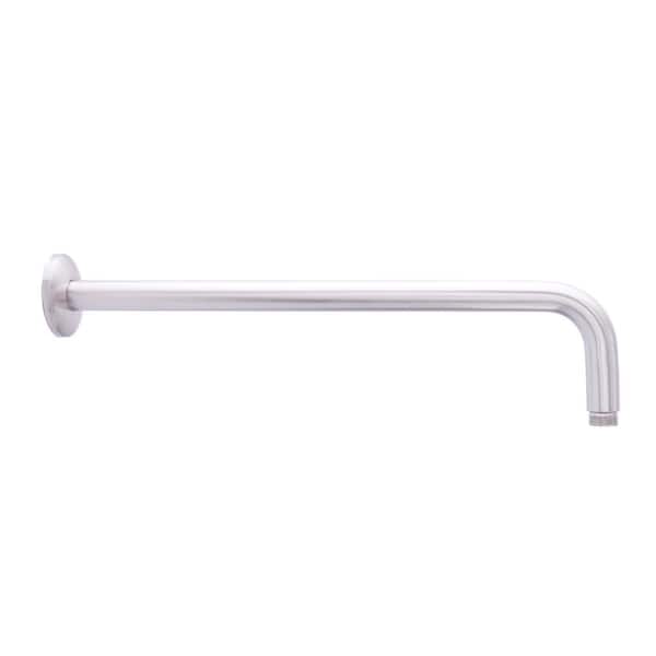 Dyconn 16 in. Right Angled Shower Arm with Flange in Brushed Nickel