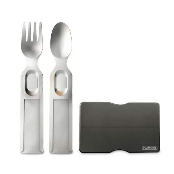 Portable Reusable 9 pcs Utensil Set Stainless Steel Camping Travel Cutlery set 