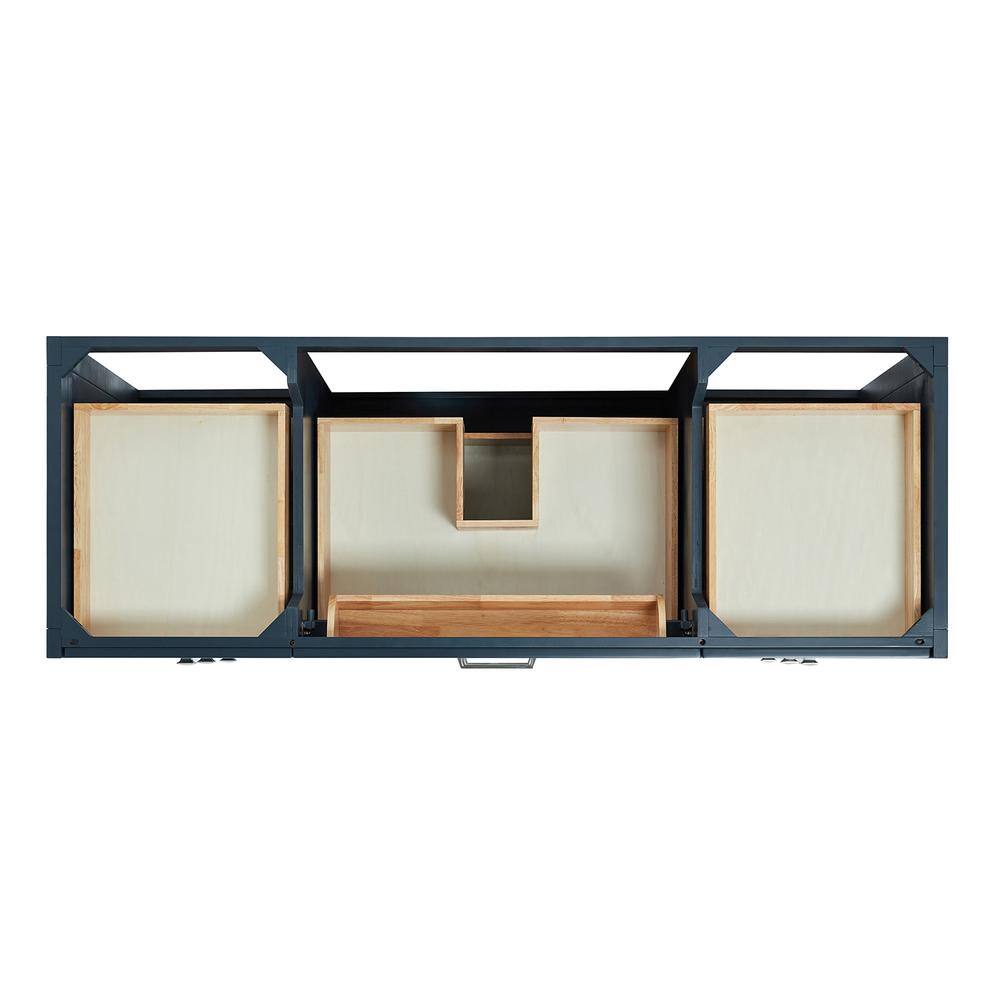 Monroe 60" Midnight Blue Freestanding Single Vanity Base