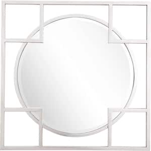 33 in. W x 33 in. H Metal Silver Decorative Mirror