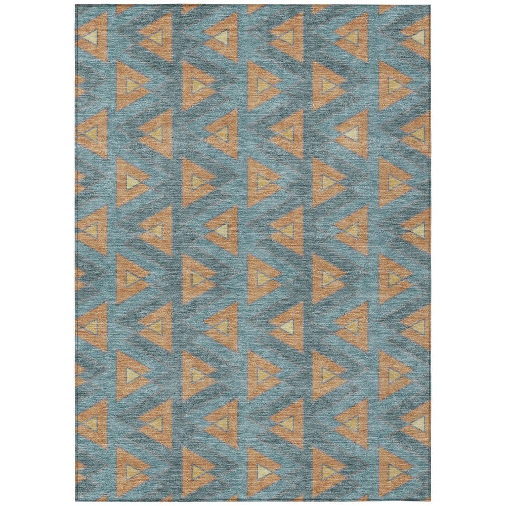 Chantille Machine Washable Indoor/Outdoor Abstract ACN2560 Teal 3 ft. x 5 ft. Area Rug price history on PriceWatchPro