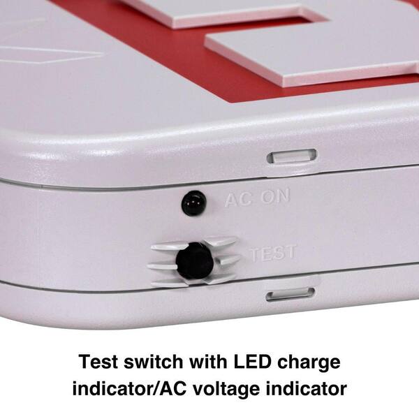 Combination Emergency Lighted Exit Sign with Round Emergency Lights (PLC450)