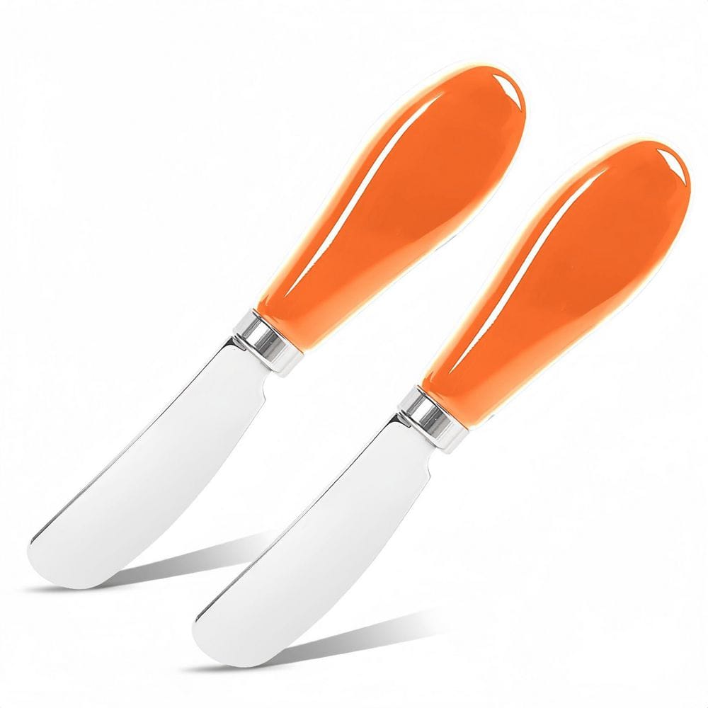 5 in. Butter Spreader Knife Set 2-Pack Stainless Steel Cheese and Butter Knives Ceramic Handle Dishwasher Safe price history on PriceWatchPro