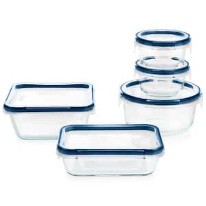 10-Piece FreshLock Plus Glass Storage with Microban Set