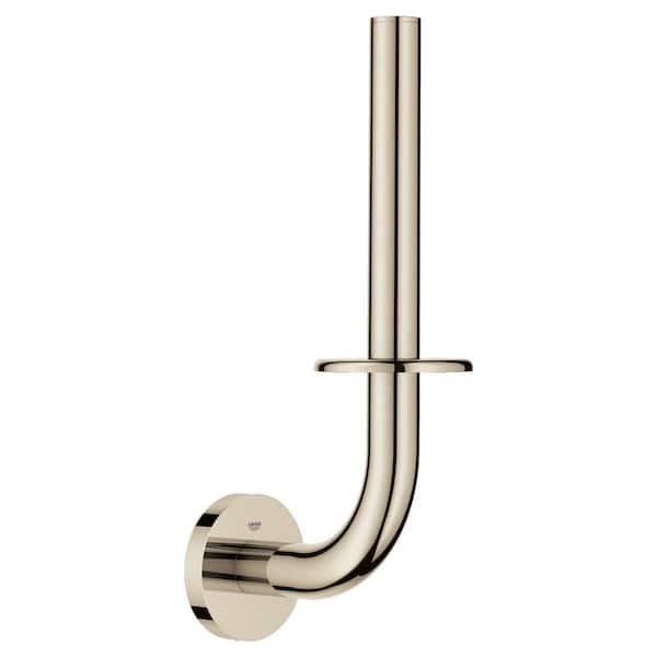 GROHE Essentials Spare Single Post Toilet Paper Holder in Polished Nickel