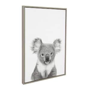 33 in. x 23 in. "Koala II" by Tai Prints Framed Canvas Wall Art