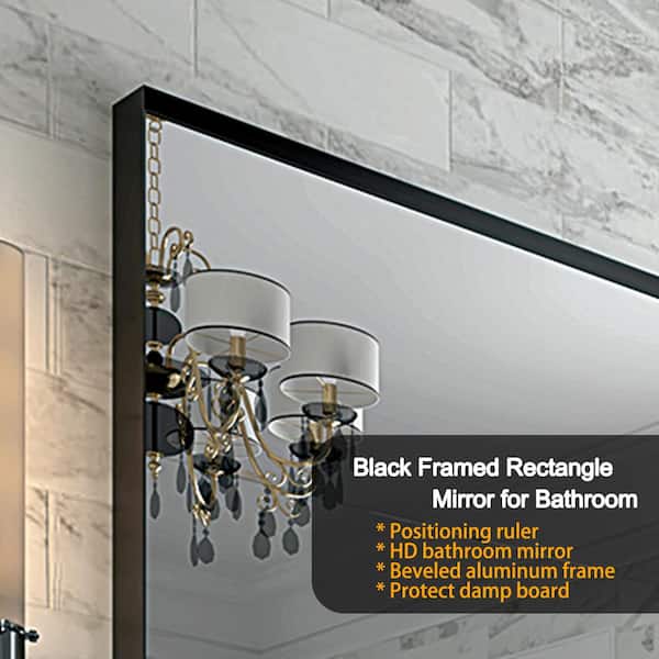 36 in. W x 30 in. H Large Rectangular Aluminium Framed Wall 
