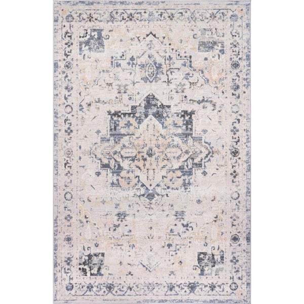 L'Baiet Sophia Grey 5 ft. x 7 ft. Oriental Area Rug