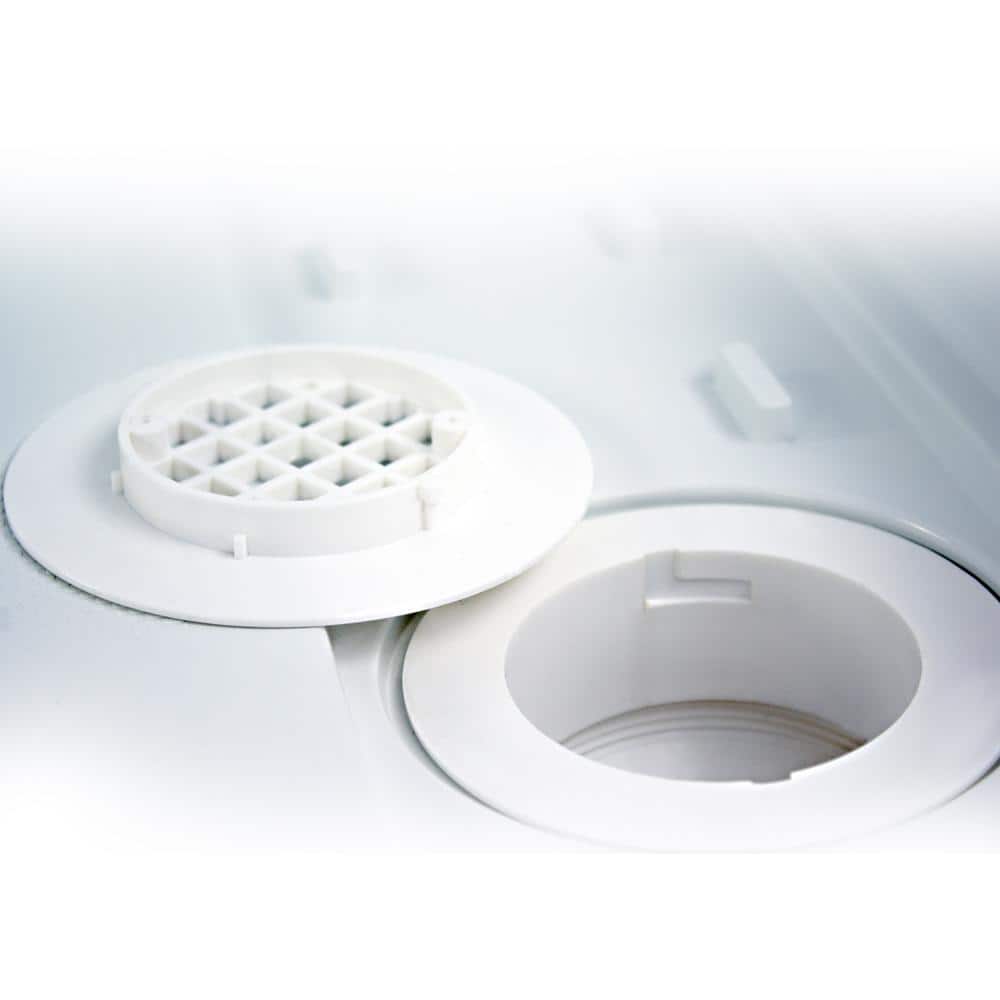 Gray Rectangular Single Threshold Shower Base with Right Drain