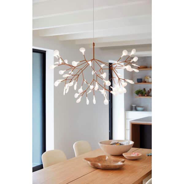 Predosola Postmodern 15-Watt 45-Light Integrated LED Rose Gold