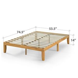 Moiz 14 in. Wood Platform Bed, Full