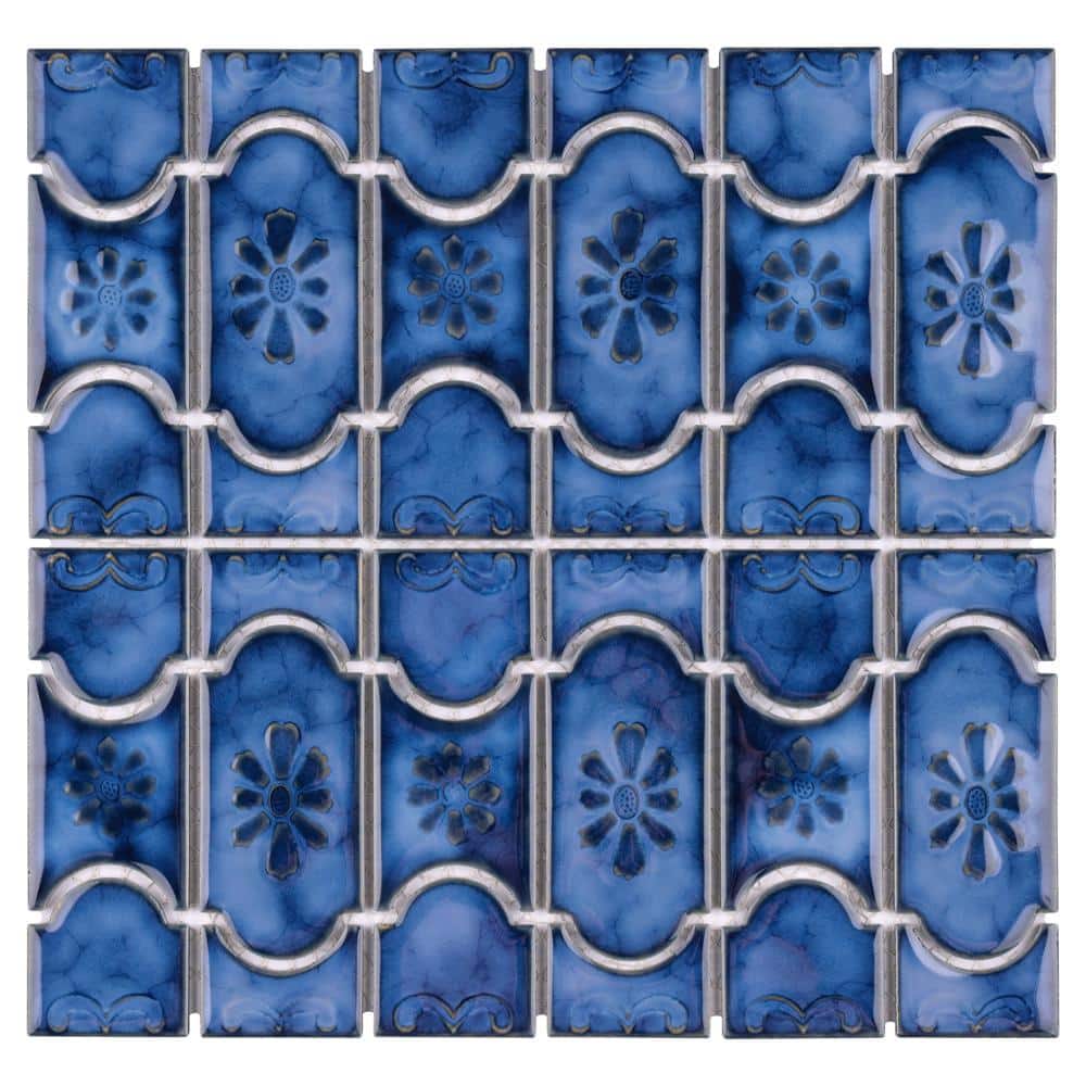 Montego Sapphire 6 in. x 6 in. Porcelain Mosaic Take Home Tile Sample price history on PriceWatchPro