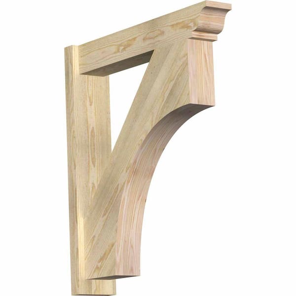 Ekena Millwork 6 in. x 34 in. x 30 in. Douglas Fir Westlake Traditional Rough Sawn Outlooker