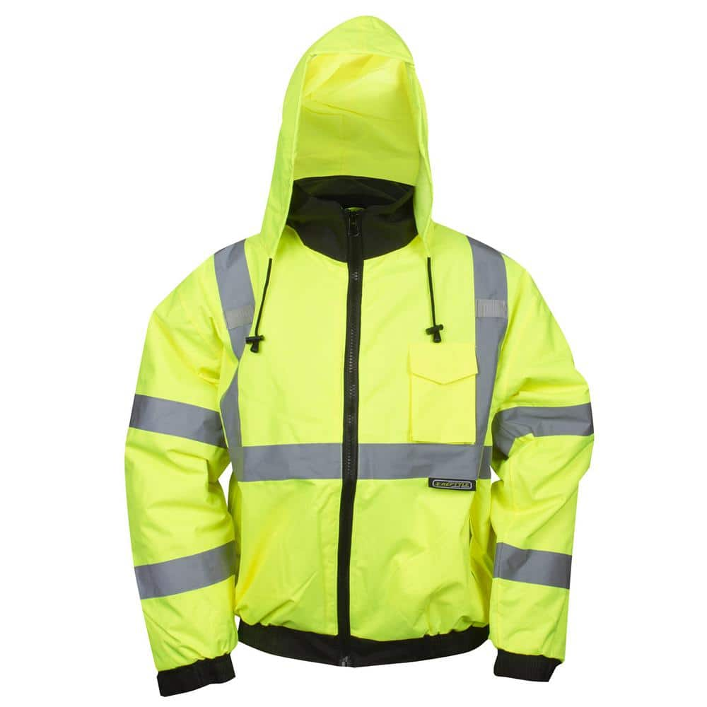 TINGLEY Men's Standard Bomber Ii High Visibility Insulated Jacket with Hood